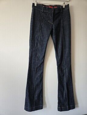 Miss Sixty Y2K New Kick Dark Wash Denim Flare Jeans. Size 28